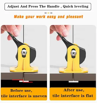 Opakovaně použitelné podlahové nivelační spony na porcelánové dlaždice, sada keramických nivelačních nástrojů pro pokládku dlaždic, upevňovací nástroje pro nástěnné dlaždice 8 nejlepší prodej reforma dlaždic - №4