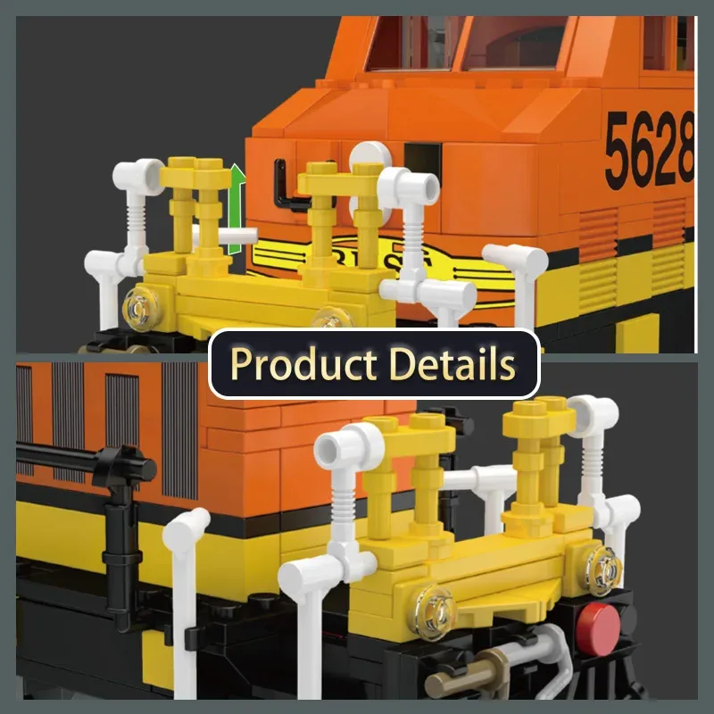 ตัวต่อรถไฟ Mould King 12041 ชุดประกอบรถไฟหัวรถจักรเหนือแบบควบคุมระยะไกล ของเล่นตัวต่อสำหรับเด็ก ของขวัญคริสต์มาส