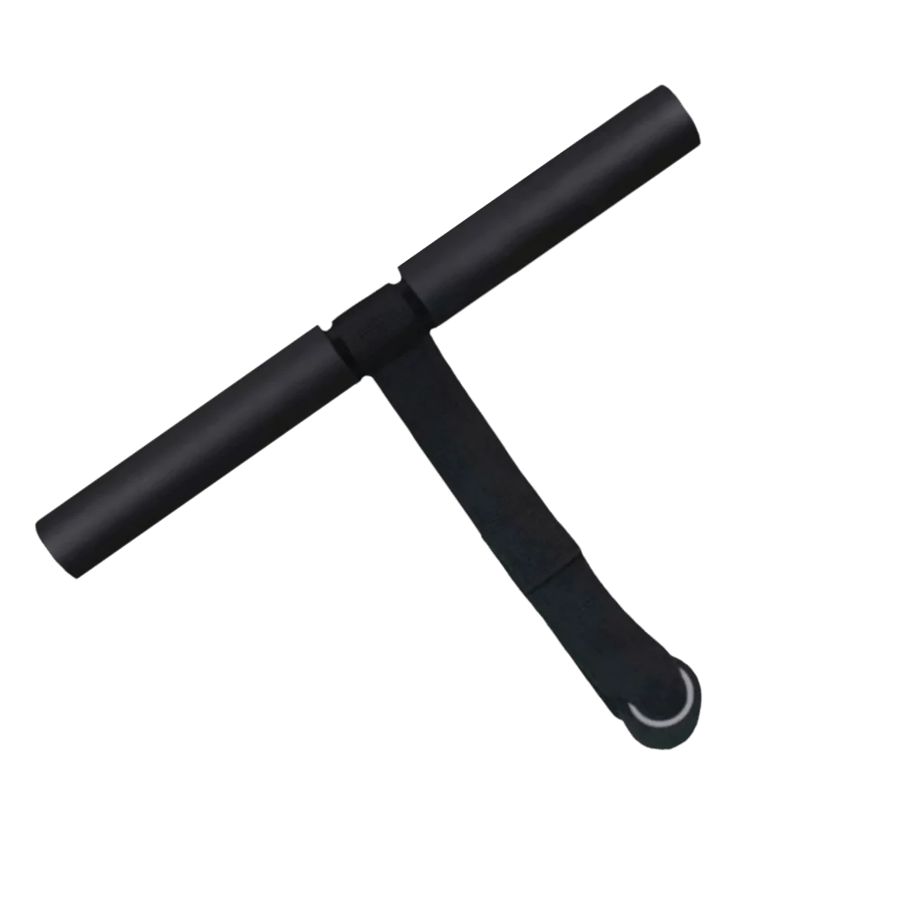 Stainless Steel Sit Up Assist Device Black Lightweight Sit Up Bar Compact Size Washable Strap Abdominal Trainer Home Workout