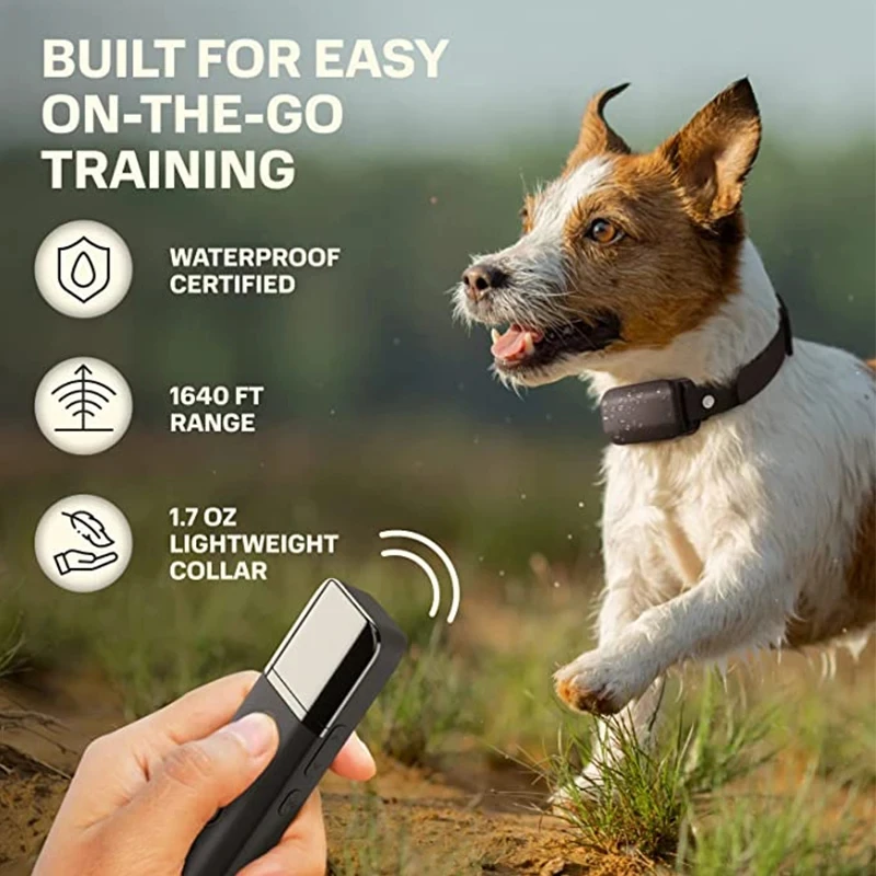 Electric Dog Training Collar Automatic Anti Barking Rechargeable Stop Barking Vibration Waterproof