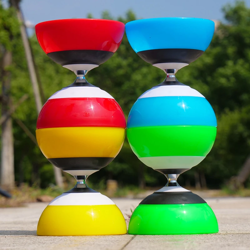 Diabolo Chinese Yoyo Triple Bearing Diabolo Professional Juggling Diabolos for Kids Adults Party Favors Fitness Agility