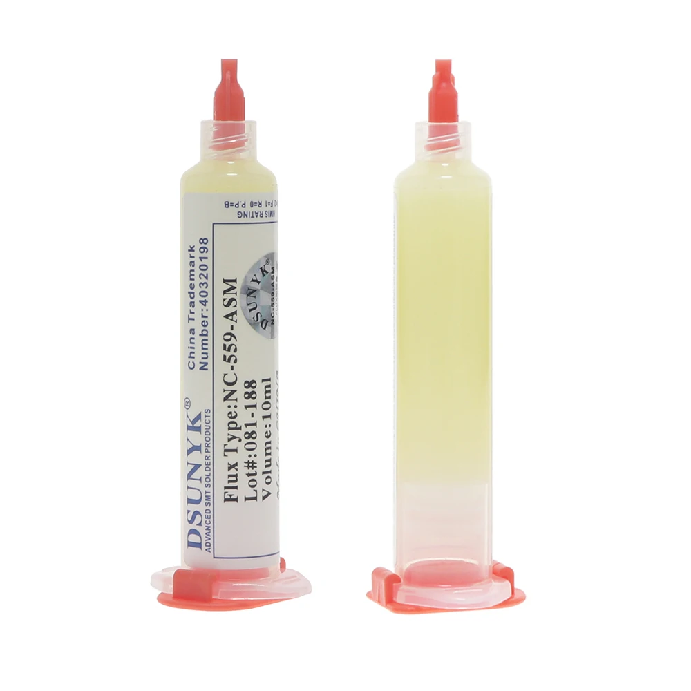 Original Amtech Nc 559 Flux Welding Flux 10ml Syringe Flux for Soldering and Soldering for Electronics Tools &BGA SMD PCB Repair