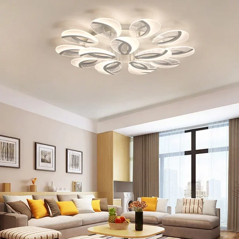 Imagem -04 - Lâmpadas de Teto Circulares Nórdicas Luz para Casa e Sala de Estar Decoração Moderna e Simples Luz Atmosférica Lâmpadas de Quarto de Personalidade