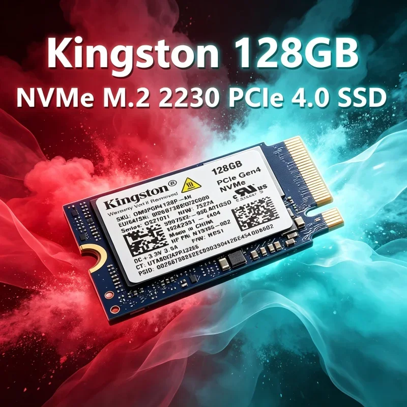 Fast‑load Original Kingston 128GB M.2 2230 NVMe PCIe4.0 Internal SSD For Thin Laptop Mini PC Storage Replacement