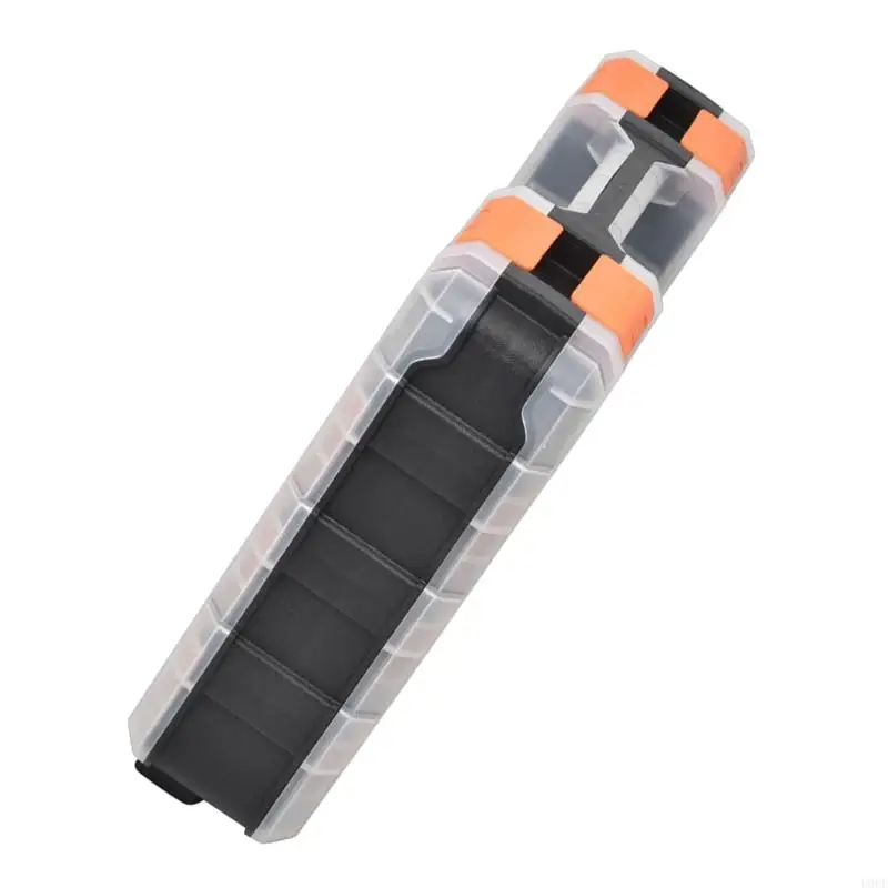 Plastic Screw Box with Removable Divider Tool Part Container Bin Double Side Tools Box for Screws & Small Part