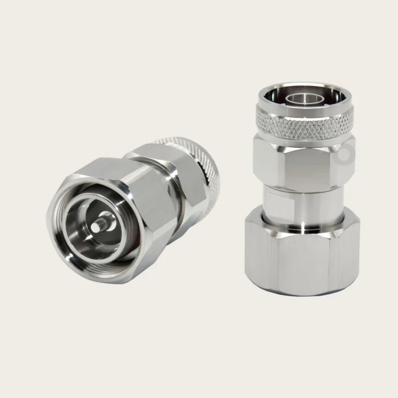 2PCS /LOT Connector N Male plug to Mini Din 4.3-10 Male plug RF Coaxial Adapters