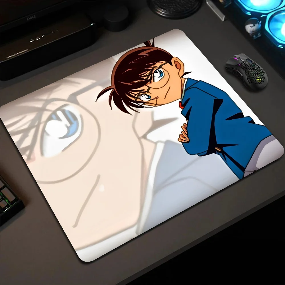 

Anime Detective Conan Mousepad Small LockEdge Mouse Pad For Gamers Computer Desk Pad Anti-slip Rubber