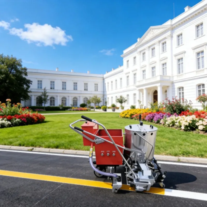 

Hand-push Road Striping Machine, Manual Road Marking Equipment, High-efficiency Line Paint Machine for Road Construction