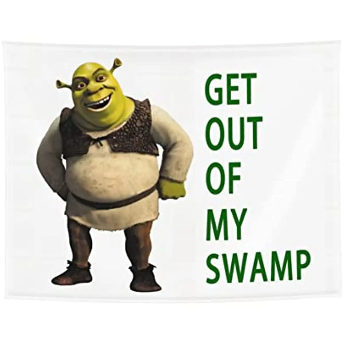 Get Out Of My Swamp Small Tapestry For Bedroom College Dorm Home Decor Wall Hanging Meme Funny Tapestry