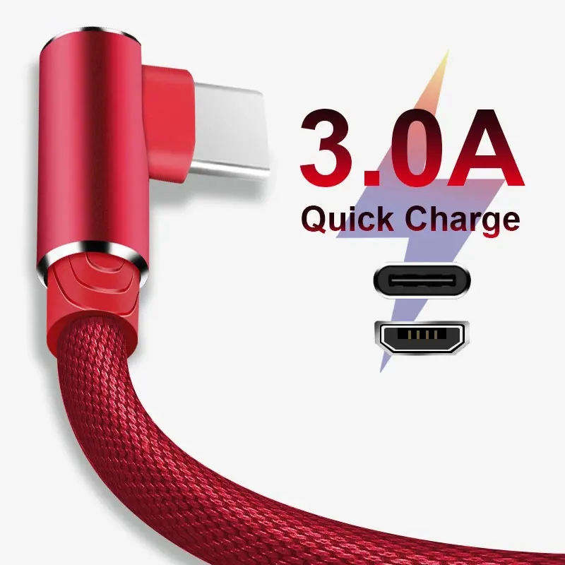 Fast Charge USB C Micro USB C Cable 1-3m
