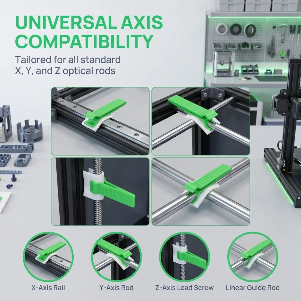 10pcs Portable Guide Post Cleaning Aid Tool Lightweight Handheld Residual Old Oil Cleaner 3D Printed Quickly Remove
