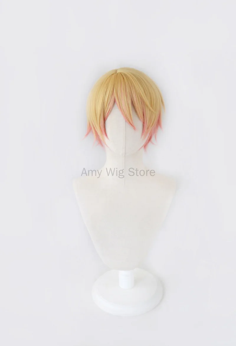 New Halloween Cosplay Tenma Tsukasa Cosplay Wig Anime 30cm Cosplay Hair Gradient Heat Resistant Wigs