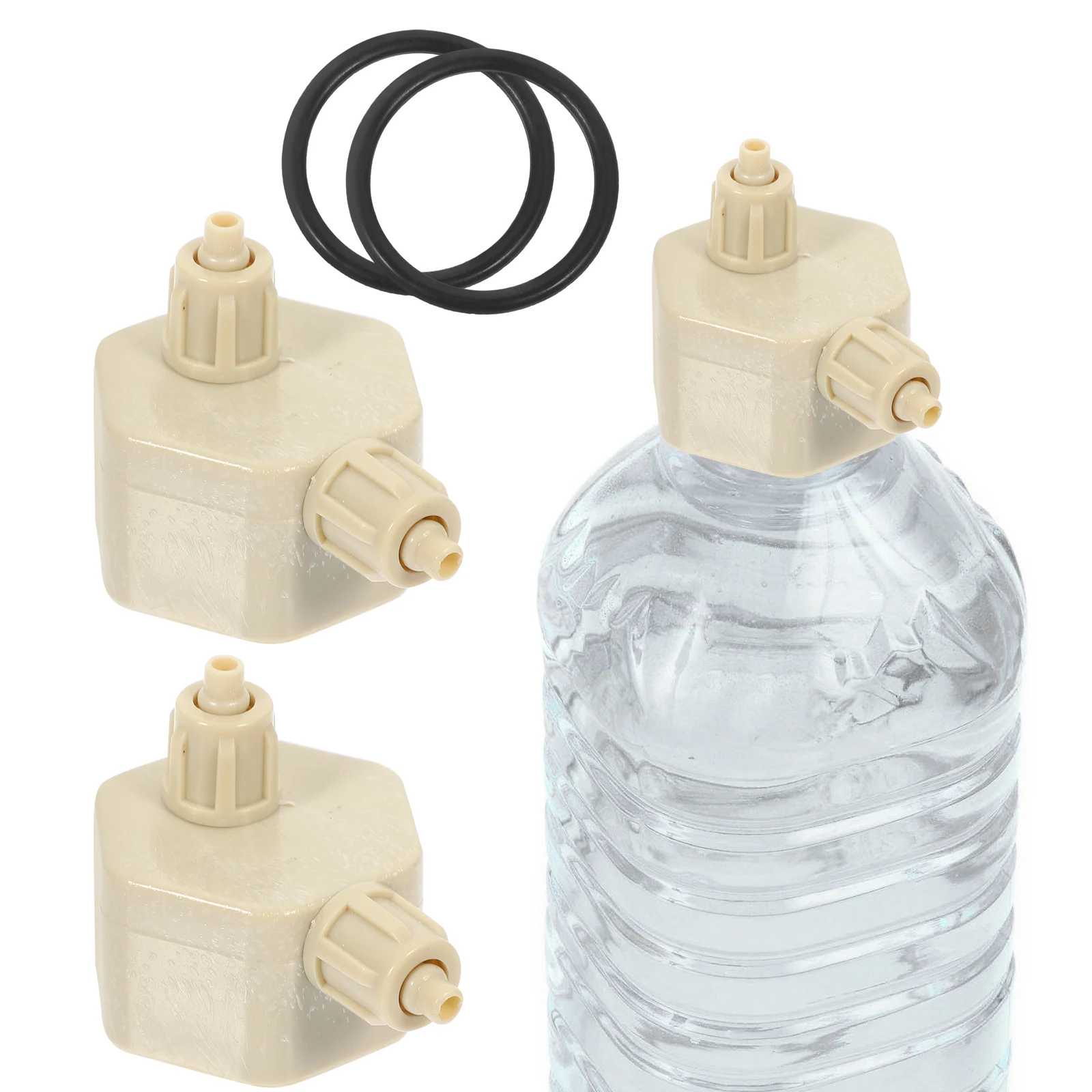 

2Pcs CO2 Aquarium Air Stone Bottle Caps DIY Lids Aquarium Supplies Replacement Tops Portable Generator Diffuser