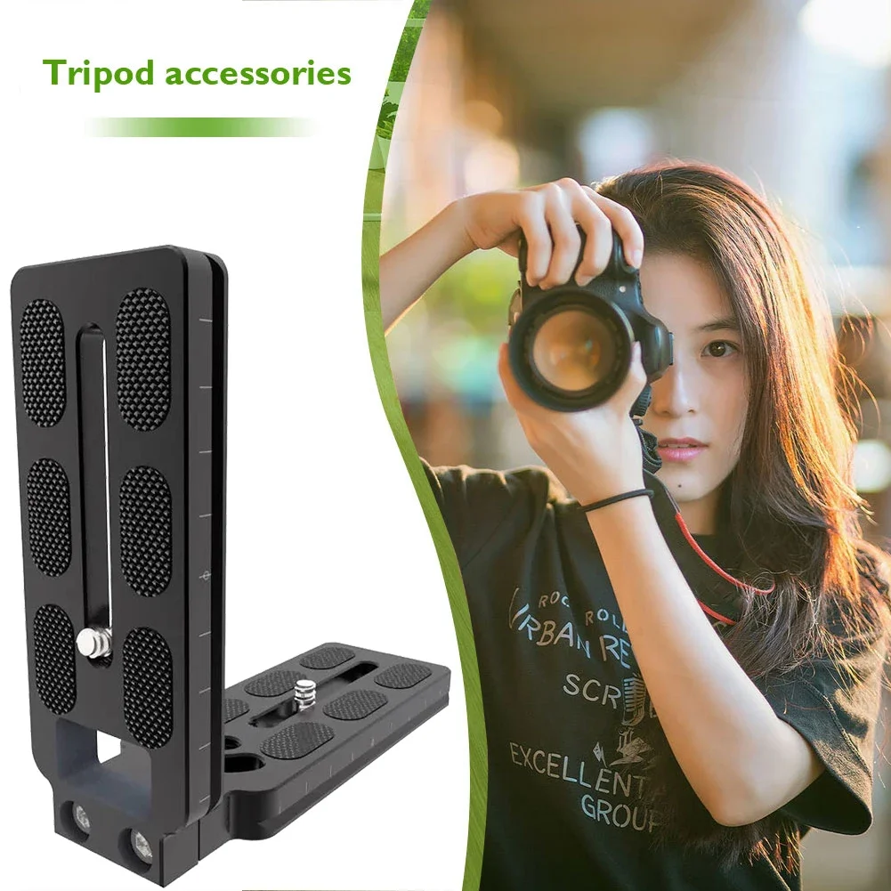 Universal Camera L Bracket Shot Quick Release L Plate 1/4 Inch Camera Video L Plate for Canon Nikon Sony Fuji Camera