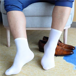 New Men Unisex Thick Socks Short Elastic Ultra-Thin Silky Silk Stockings Business Dress Stockings Casual Short Silk Men's Socks