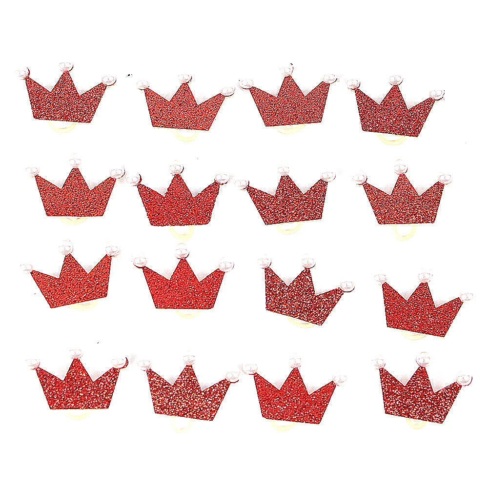 

20 Pcs Pet Crown Flower Hair Bands Elastic Small Dog Mixed Color Ties Bows Topknot