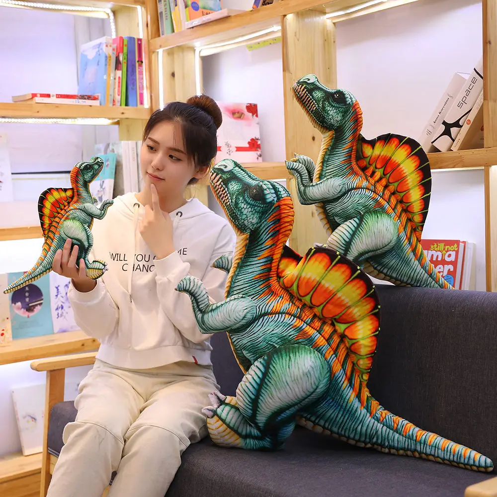40 سنتيمتر سبينوصور ديناصور ألعاب من نسيج مخملي محشوة الأخضر دينو الدائمة محاكاة الحيوان بلوشي عيد ميلاد الرجال هدية