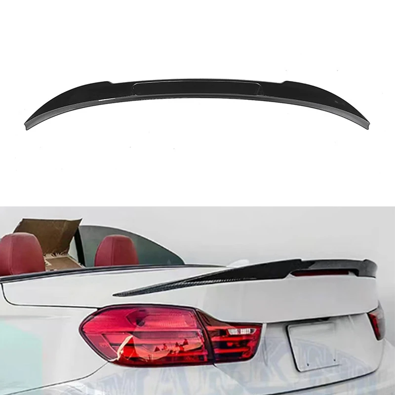 Car Tail Wing Rear Trunk Lip Spoiler Trim For BMW 4 Series F33 Convertible 2013 2014 2015 2016 2017 2018 2019 2020 M4 Style