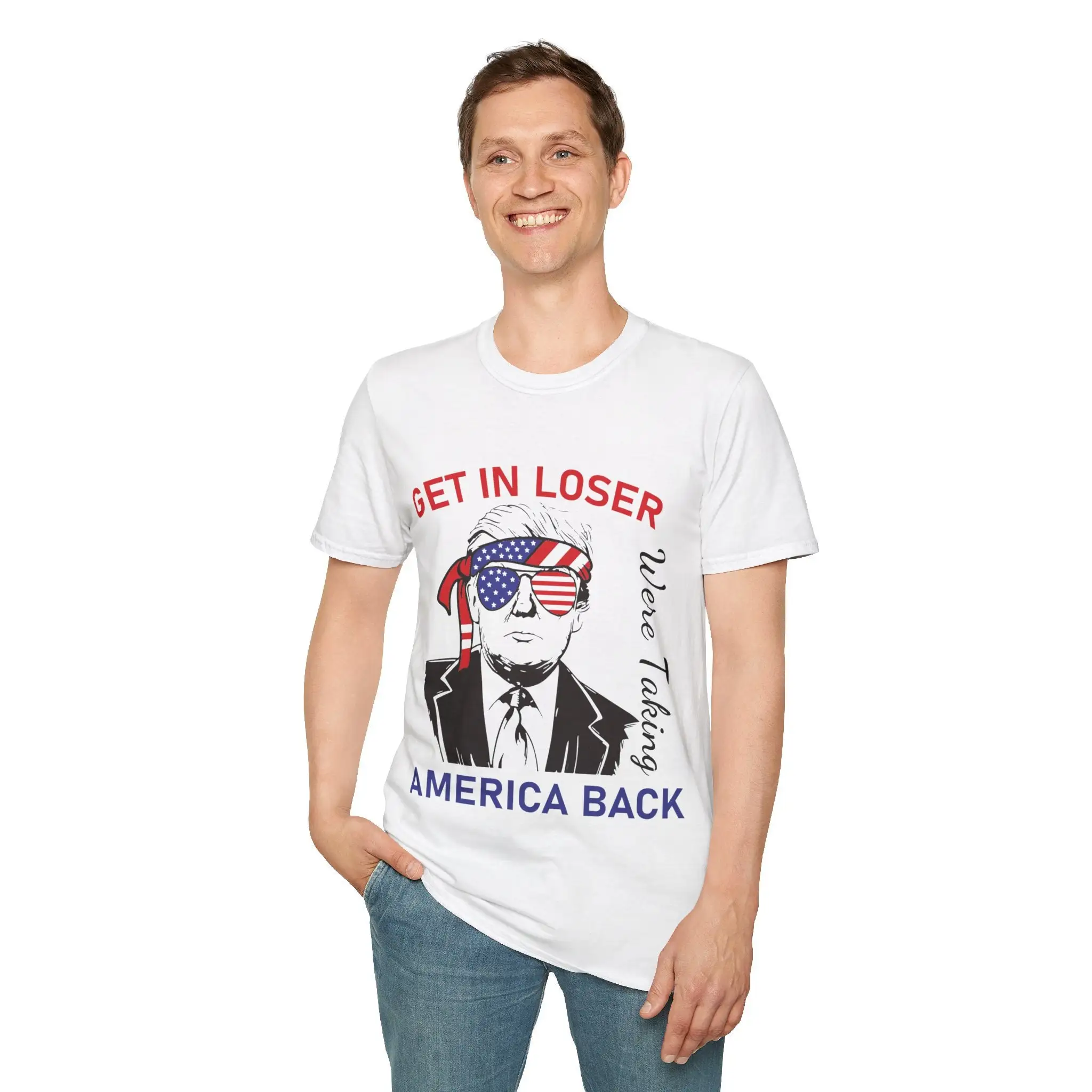 Trump Get In Loser We're Taking America Back T Shirt Fix Again for President 2024 Republican