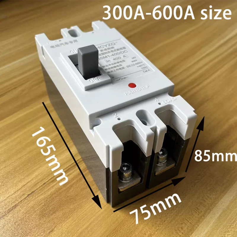 DC 12-500V 2-pole Circuit Breaker Protection Switch Solar Circuit System Protector Golf Cart/RV/camper/yacht Battery Fuse Switch