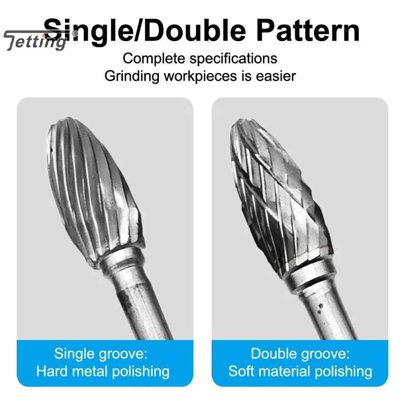 10Pcs Tungsten Carbide Burr Kit Burr Rotary File Grinder Rotary Tool Rasp Bits For Woodworking Engraving Electric Grinding