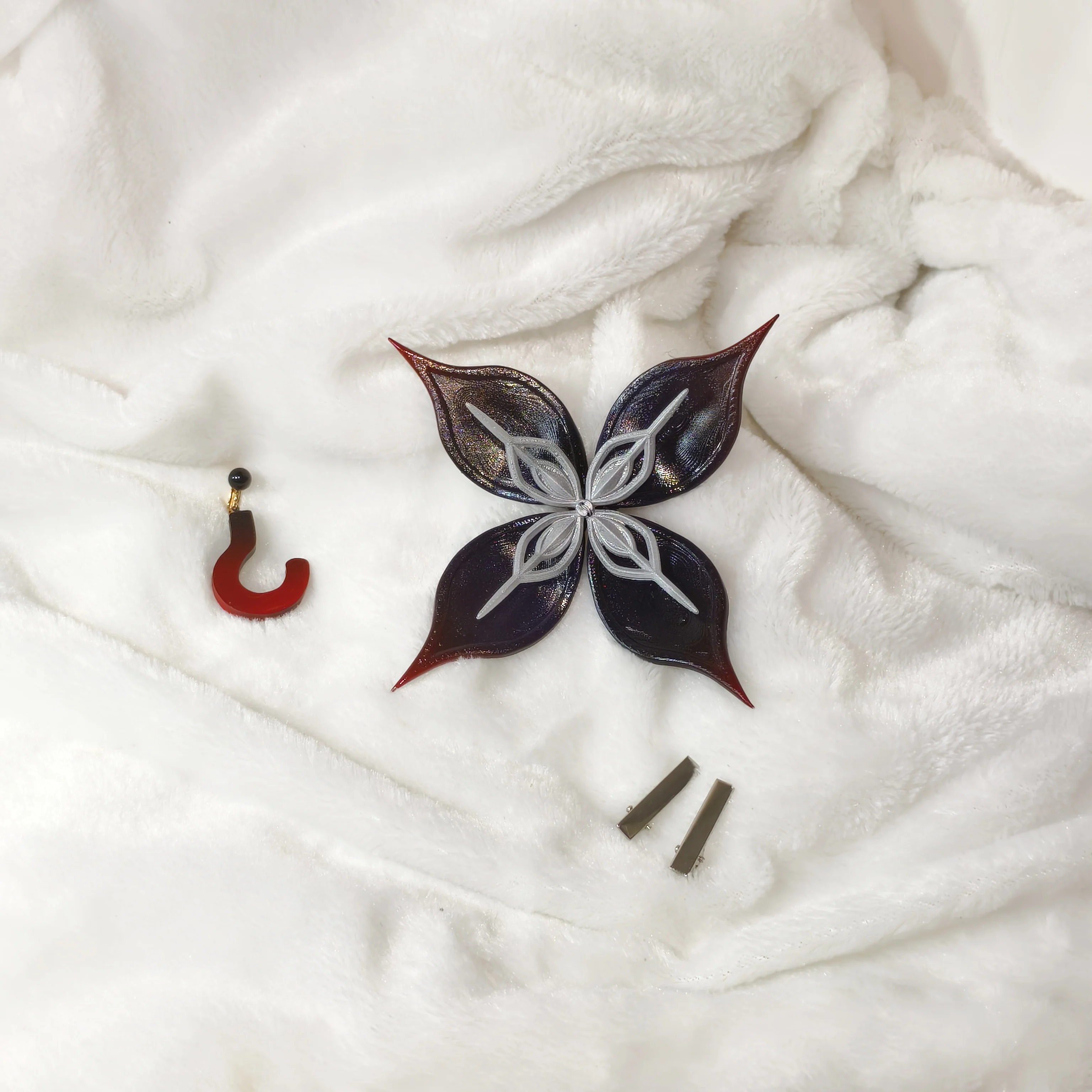 Game Honkai Star Rail SP March 7th Cosplay Prop March7th Evernight Cosplay Prop Headwear Earring Larganoche Hallowmas Party Role