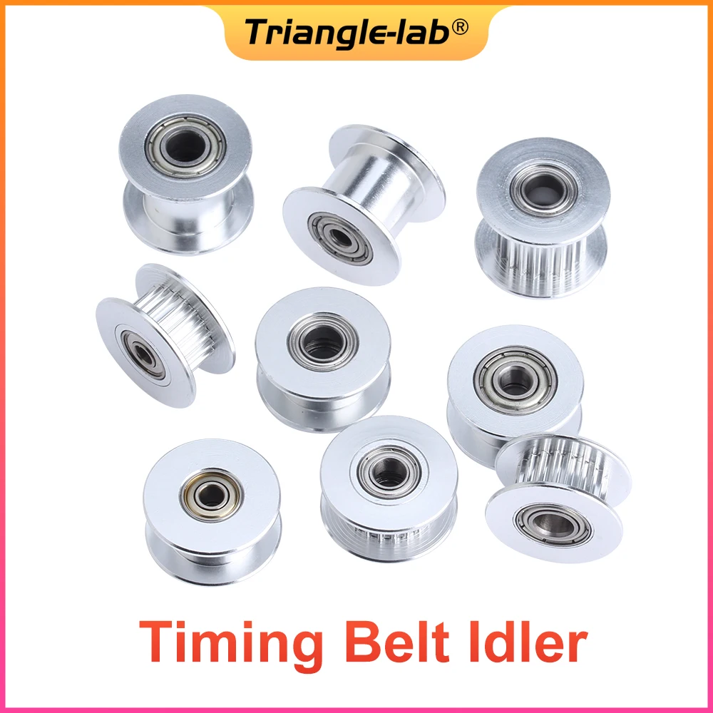 Trianglelab Synchronous Timing Belt Idler 20 Teeth Bore 3/4/5mm with Bearing for Timing belt Width 6MM 10MM 3D Printer