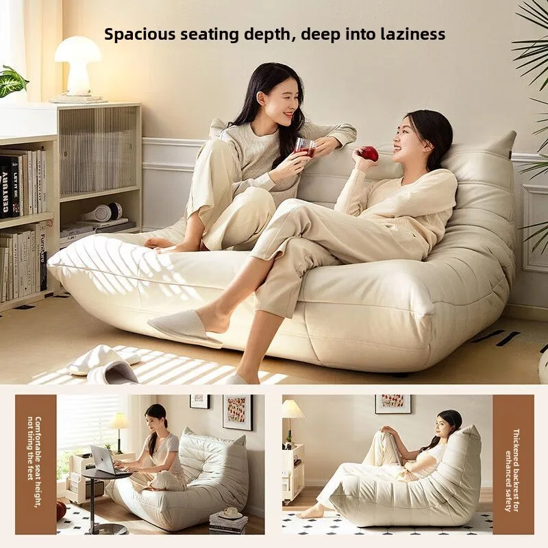 

Meifeibao lazy sofa single retro black reclining sofa bedroom balcony small room reading