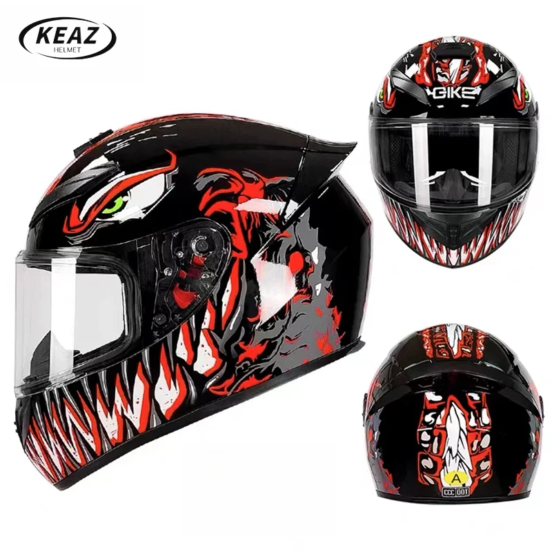 

2024 New Design Red Venom Most Comfortable Motorcycle Helmet Moto Racing Motocross Casco Para Motocicleta Certificado