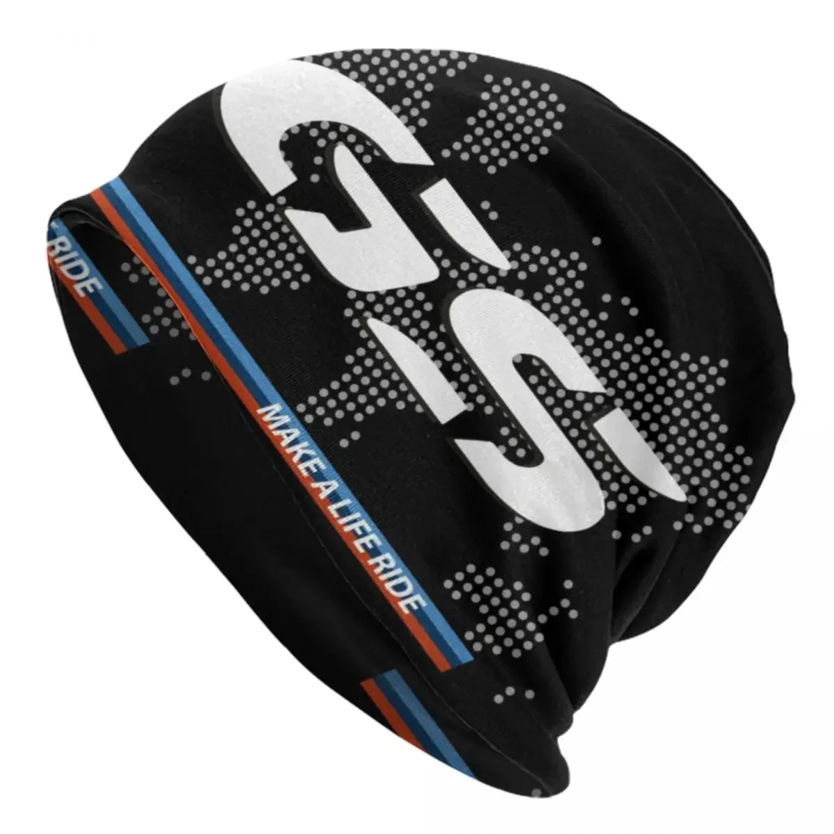 Custom Make A Life Ride GS รถจักรยานยนต์ผจญภัย Skullies Beanies หมวกฤดูหนาวที่อบอุ่นถักหมวก World แผนที่ Bonnet หมวกหมวกสกี