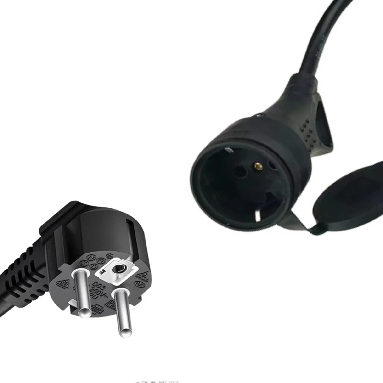 16A J1772 Type1 to Schuko Socket EV Charger Adapter Cable, Portable Charging Connector for E-Bike, Scooter, One Wheel