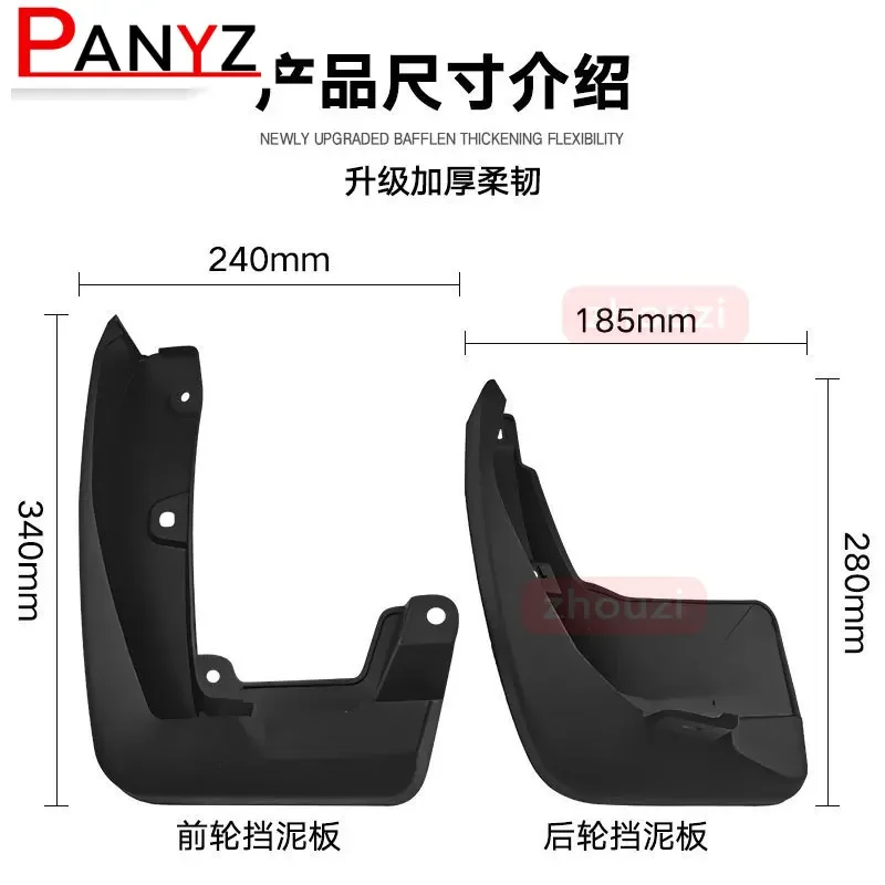 Front Rear 4pcs FOR Honda CRV 2007-2015 2017-2022 Fender Mud Flap Guard Splash Mudguard car accessories auto styline