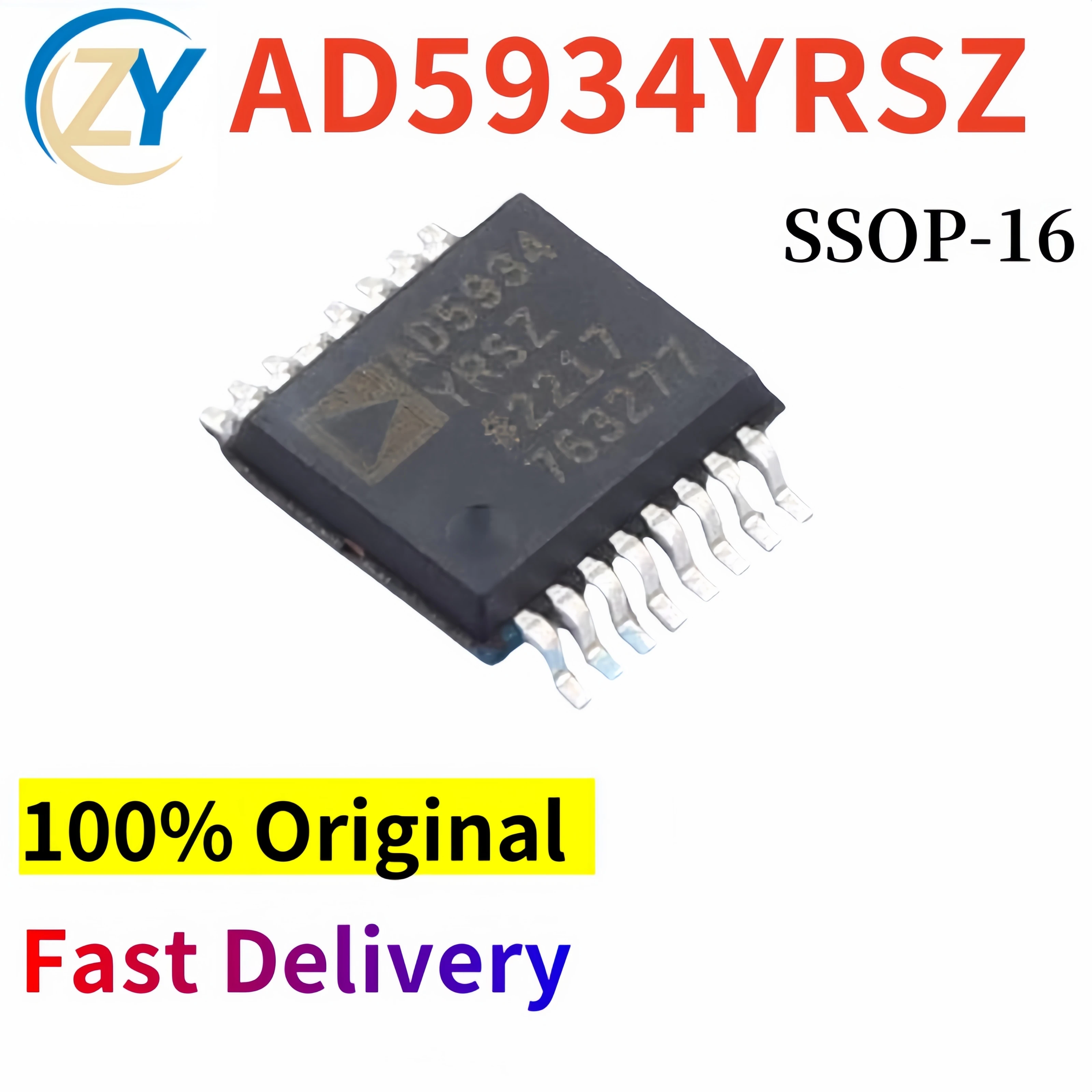 

(2pcs) AD5934 AD5934YRSZ Converters AD5934YRSZ-REEL7 12bit SSOP-16 2.7V-5.5V 100% Original & In Stock