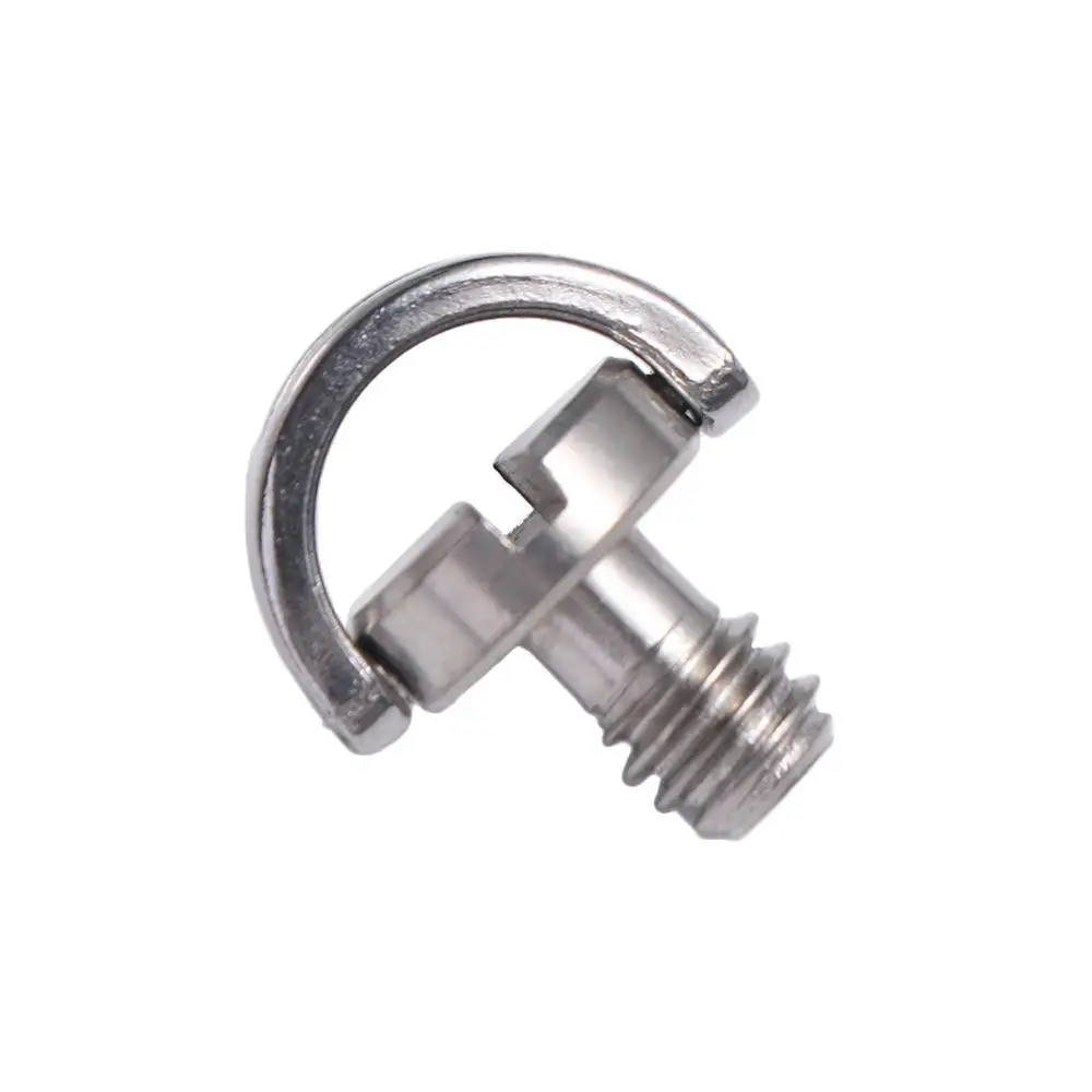 Tripod Photography Fixed Adapter Screw Adapter For DSLR Silver Camera Screw D-Ring Screw 1/4 Inch Screw Tripod Screw
