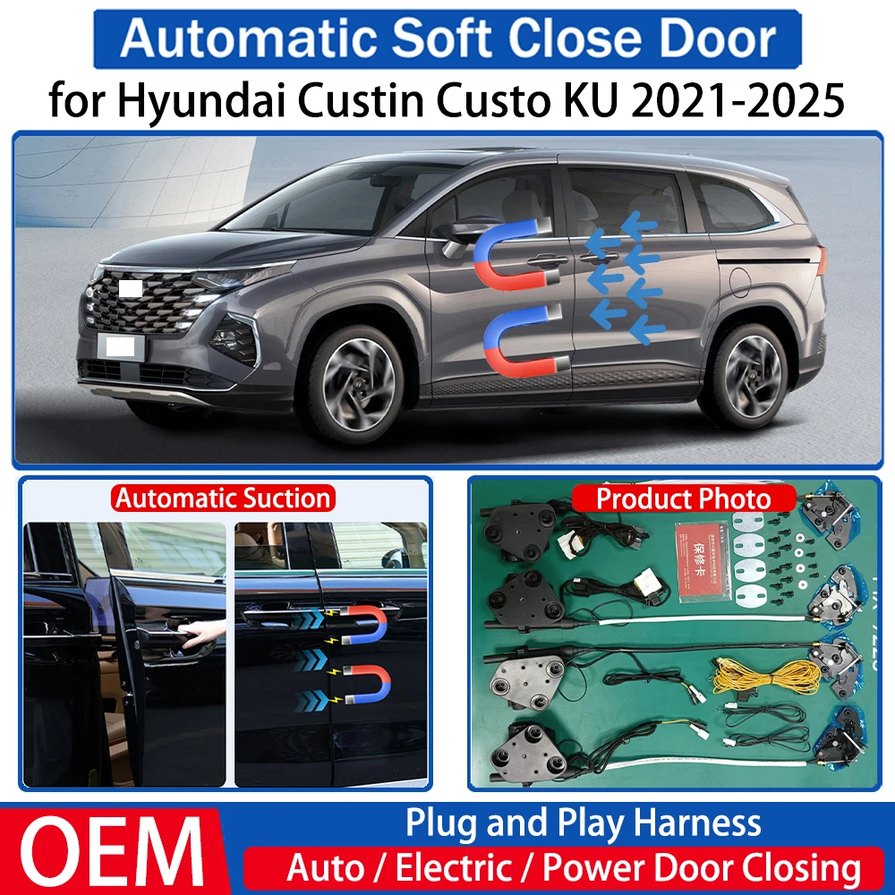 

for Hyundai Custin Custo KU 2021 2022 2023 2024 2025 Car Automatic Soft Close Door Electric Suction Auto Power Closing System