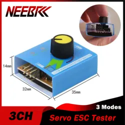 NEEBRC Servo Tester 3CH Simple Multi ESC Consistency Speed Controler Steering Gear Power CCPM Meter Master Checker RC Helicopter