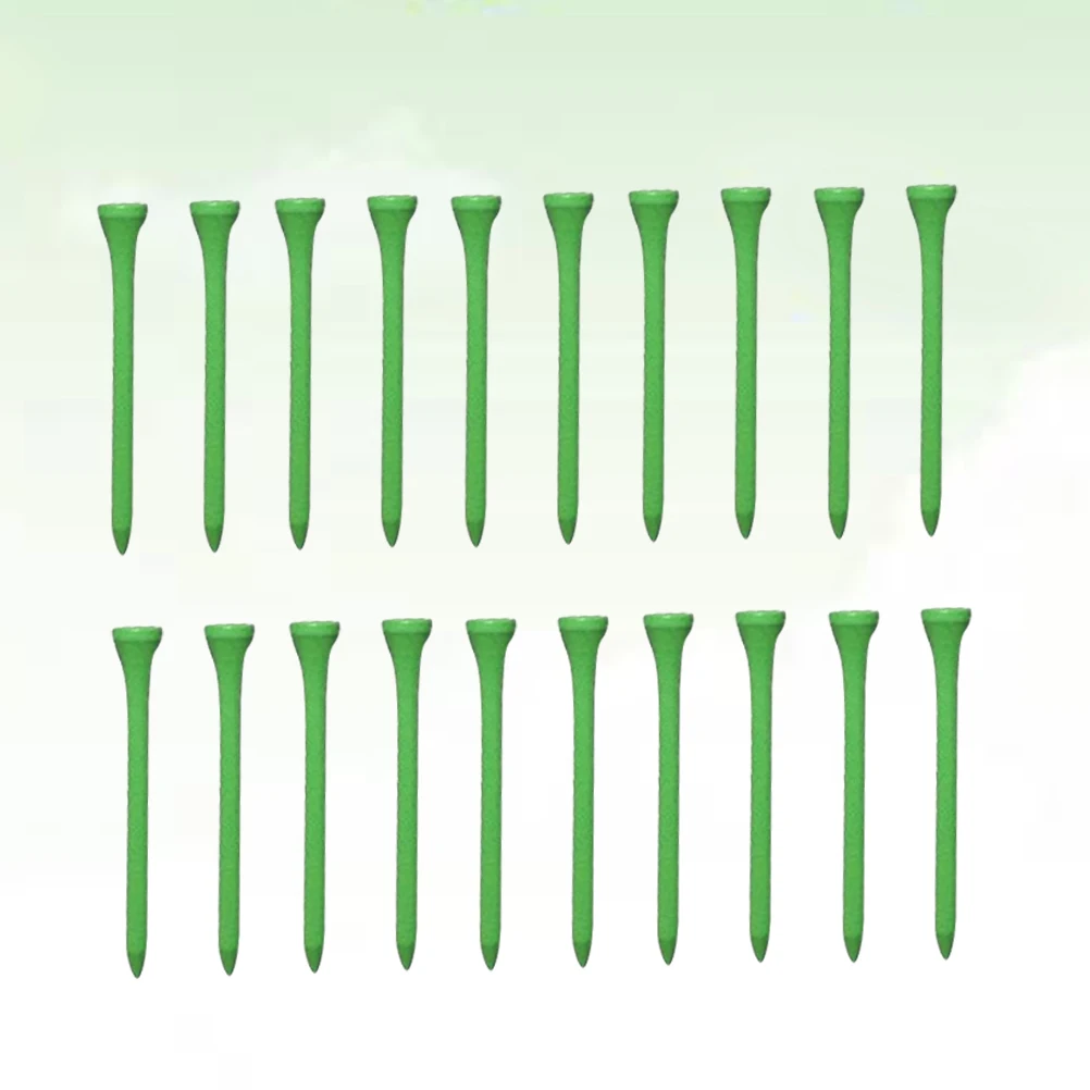 

100 Pcs Golf Outdoor Accessories Protective Tees Colorful Simple Wood Family