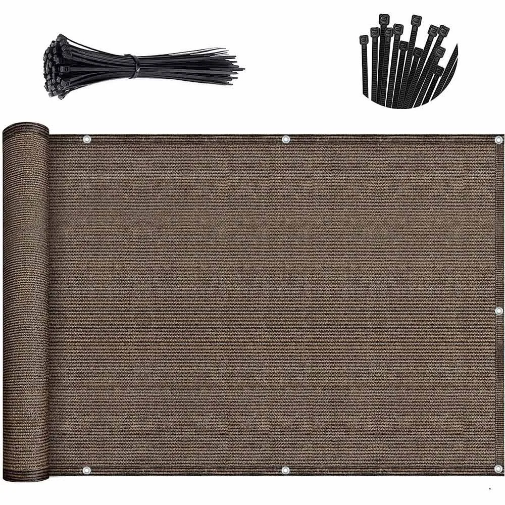 Thicken 3/5/6M Balcony Shade Cloth Waterproof Balcony Privacy Screen Cloth Fencing Net Garden Porch Pool