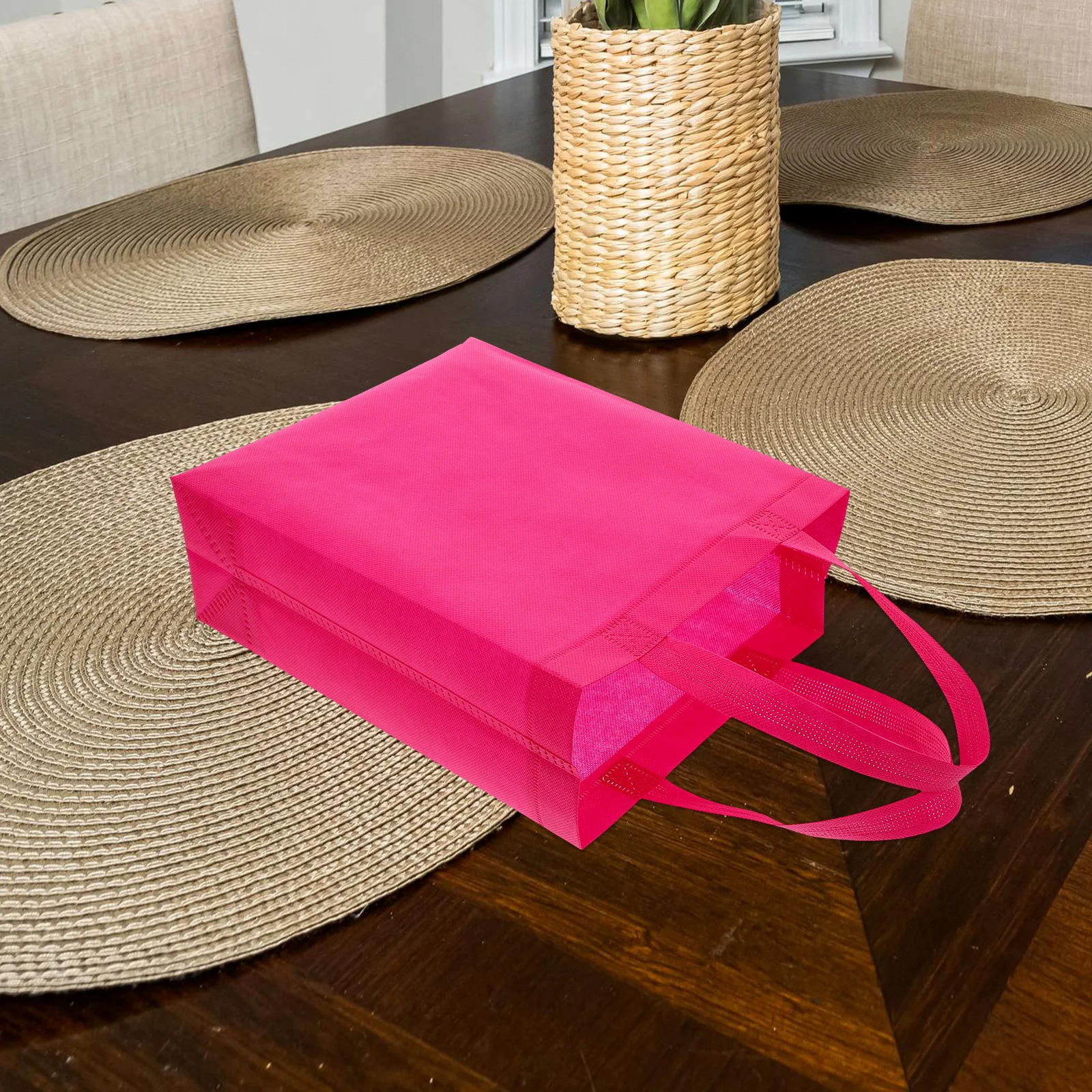 

30 Pcs Non Woven Tote Bags Reusable Shopping Party Favor Bags for Birthday Christmas Gifts Grocery Tote Storage Bag
