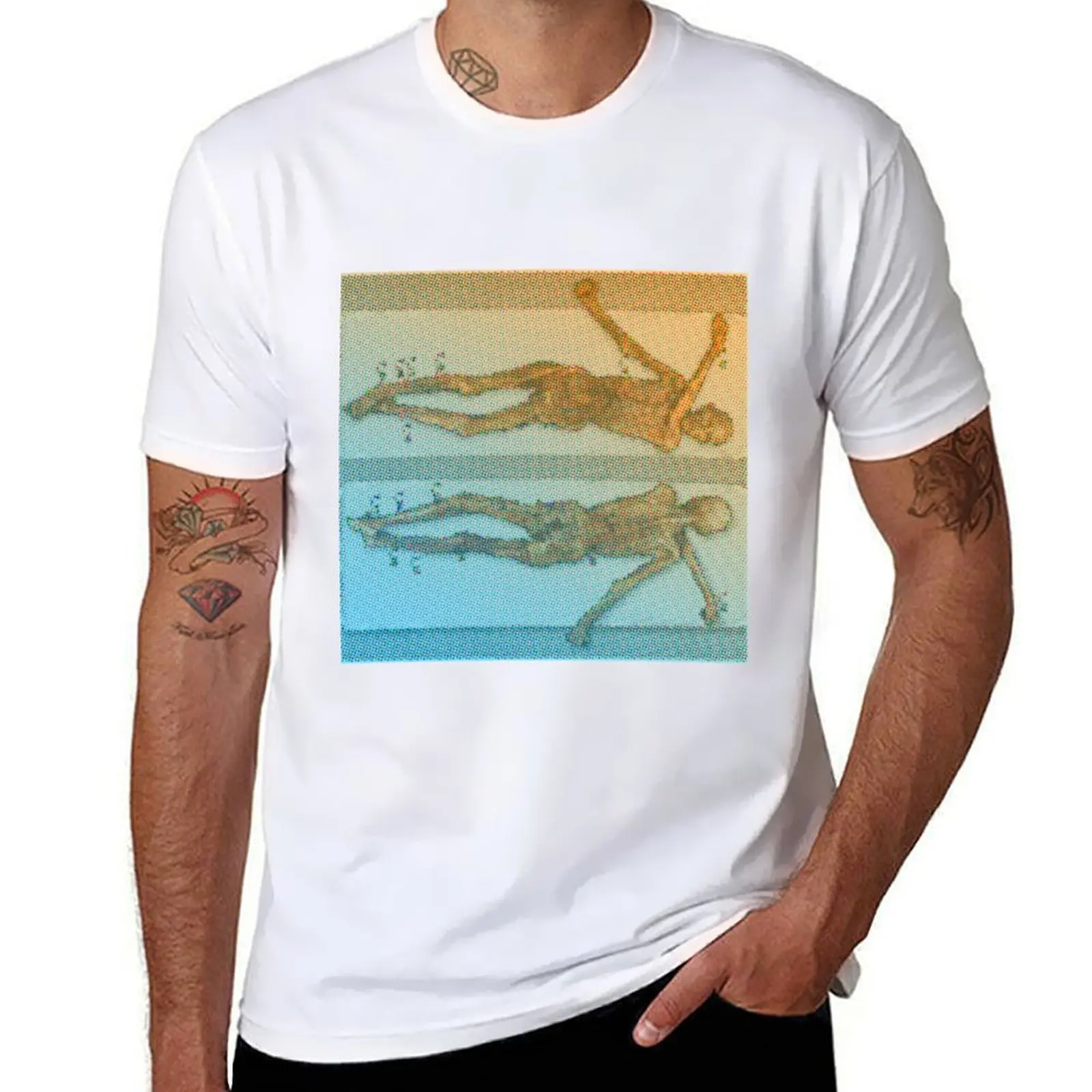 

tzi the Iceman, Tattoo Locations T-Shirt t shirts cotton 100% man t shirt cotton T-Shirt