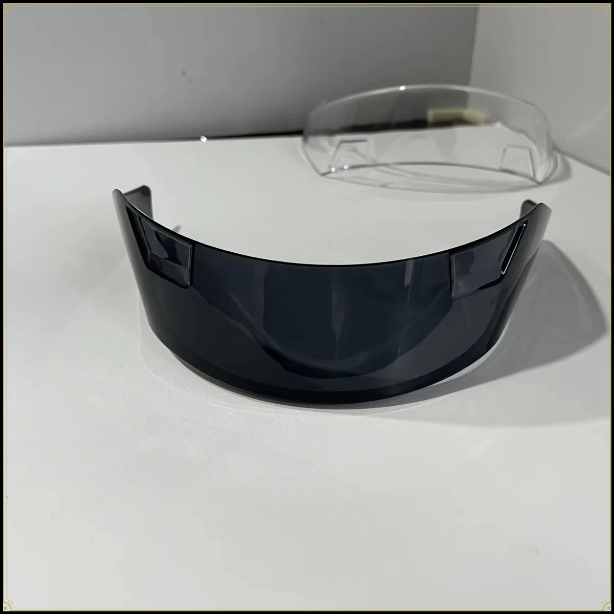 Modified Helmet Rear Tail Wing Air Turbulence Cover & Brown Transparent Lens Compatible with SHOEI Z7 Z8 Motorcycle Helmet Parts