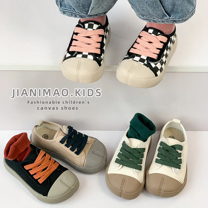 

Tenis Child Casual Shoes 2023 Spring/Summer New Girls Canvas Shoe Boys Sports Shoe Baby Walking Shoe Fashion Designer Kid Shoes