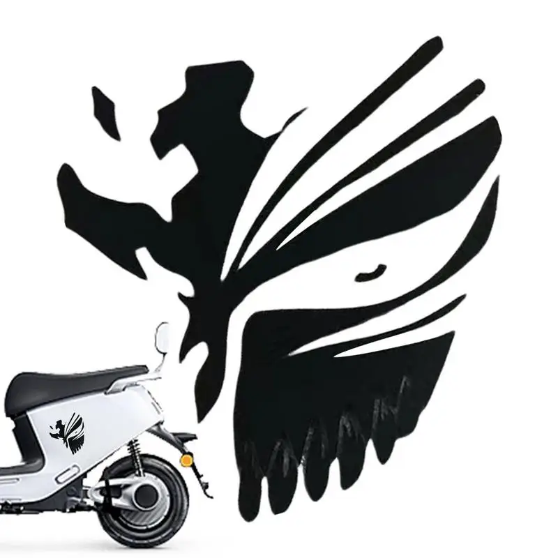 PVC Reflective Car Sticker Motorcycle Helmet Sticker Personalized Decoration Helmet Stickers Decal Waterproof Black/white