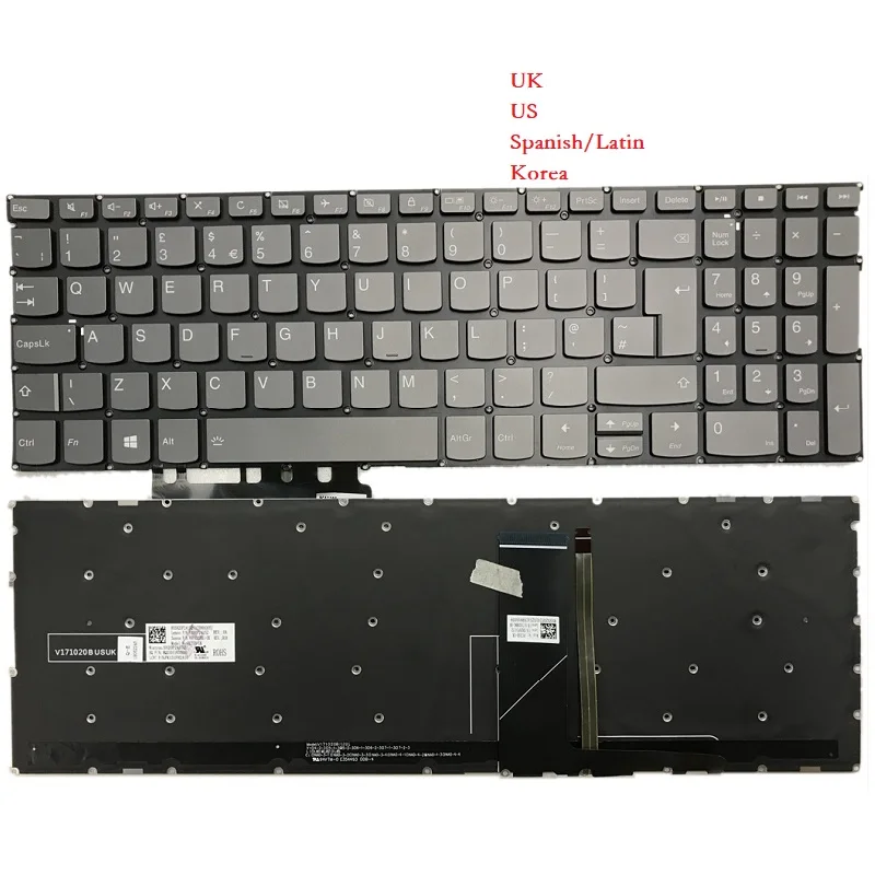 

Original US UK Spanish Korea For Lenovo Yoga C740-15IML C740-15 S740-15IRH Laptop Keyboard English With Backlit Light