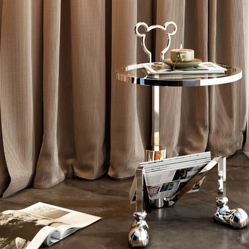 

designer side table, household sofa side table, small coffee table, simple and light luxury living room corner table