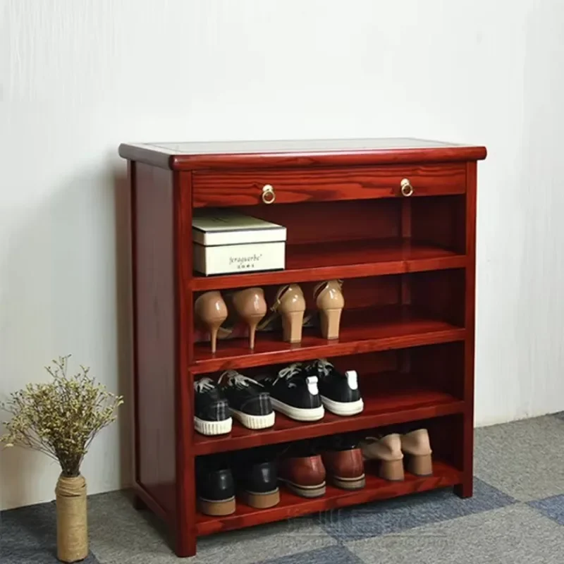 

Large capacity 16 pairs of solid wood independent shoe cabinet modern simple design