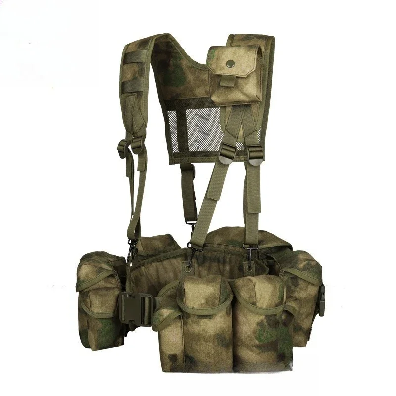 Nylon belly pocket field wear-resistant breathable camouflage tactical vest