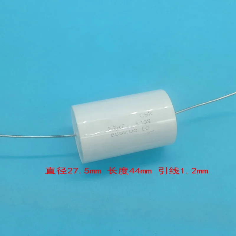 

2PCS High Voltage Polypropylene Film Capacitor 2.2UF 225 850V 800V 28X44MM