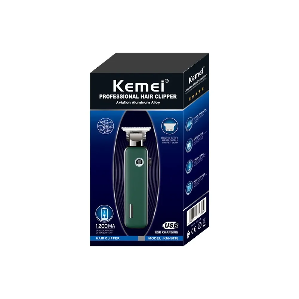 Kemei Elektrische Haarschneidemaschine Leuchtende Hochleistungs-Stille Haarschneidemaschine Mann Rasierer Trimmer Für Männer KM-5098 – Detail 10