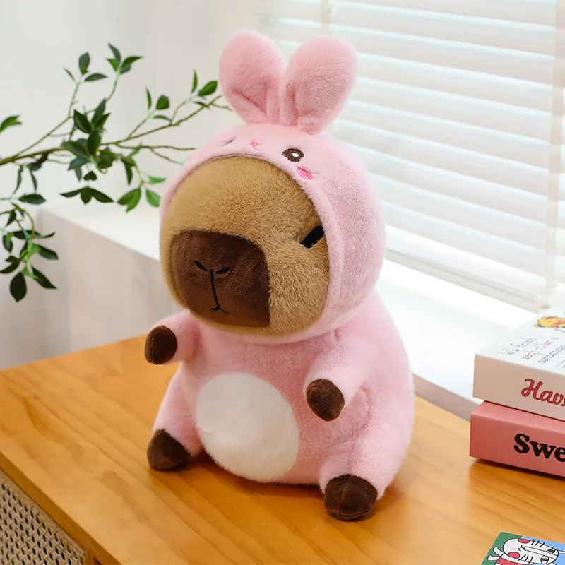 1pcs25cm transformez en capybara poupée kapibala peluche poupée machine poupée saint valentin cadeau mariage lancer peluche jouet